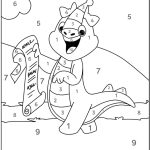 Kindergarten Free Color by Number coloring pages