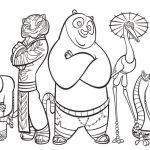 Kung Fu Panda coloring sheets