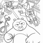 Kung Fu Panda team coloring pages