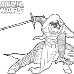 Kylo Ren Star Wars coloring pages