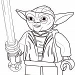 Lego Yoda coloring pages