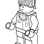 Lego police woman coloring pages