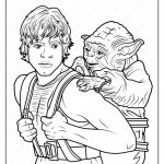 Luke Skywalker and Yoda coloring pages