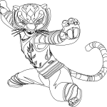 Master Tigress coloring pictures