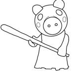 Memory Piggy Roblox coloring pages