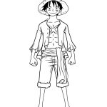 Monkey D Luffy coloring pages