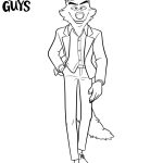 Mr Wolf from The Bad Guys coloring pages