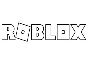 New Roblox Logo coloring pages