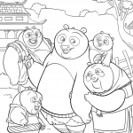 Panda Village coloring pages