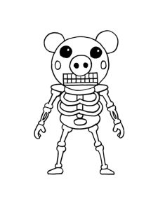 Piggy Bones Roblox coloring pages