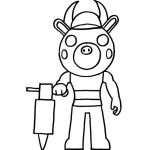 Piggy Worker Roblox coloring pages