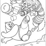 Po fighting coloring pages