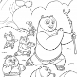 Po teaching villagers to fight