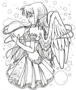 Print Anime coloring pages