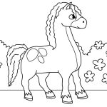 Printable Cute Horse coloring pages