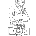 Printable Fortnite coloring pages for kids