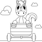 Printable Little Horse coloring pages