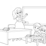 Random Kindness in School coloring pages