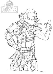 Raven Fortnite coloring pages