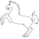 Rearing Horse coloring pages