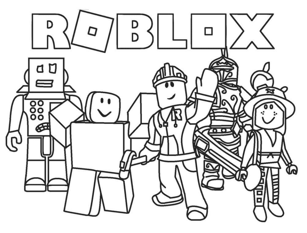 roblox para colorir 26  Printable coloring pages, Coloring pages,  Printable coloring