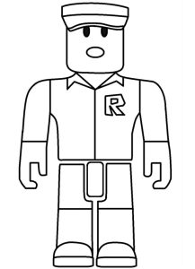 Roblox cool coloring pages