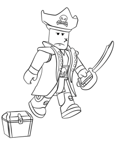 Roblox pirate coloring pages