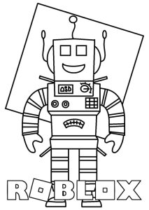Robot Roblox coloring pages