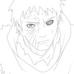 Sad Obito coloring pages