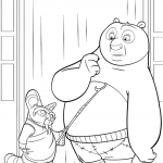 Shifu and Po coloring pictures