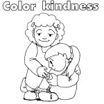 Showing Kindness Toward Others coloring pages