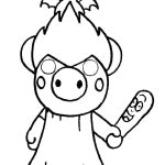 Sketchy Piggy Roblox coloring pages