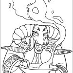 Soothsayer with noodles coloring pages