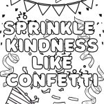 Sprinkle Kindness coloring pages