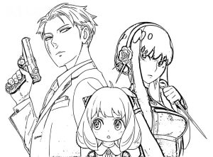 Spy x Family coloring pages