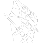 T 47 Light Airspeeder coloring pages