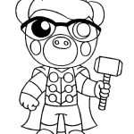 Thor Pony Piggy Roblox coloring pages