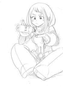 Uraraka Ochako coloring pages