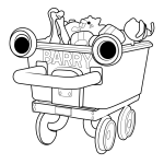 Barry Poppy Playtime coloring page