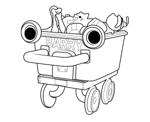 Barry Poppy Playtime coloring page