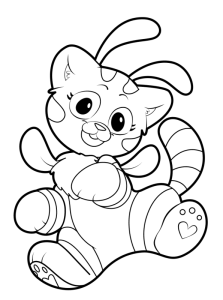 Cat Bee Poppy Playtime coloring picture