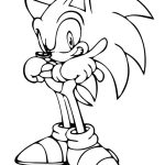 Cool Sonic Hedgehog coloring page