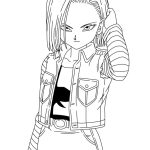 Dragon Ball Android 18 coloring pages