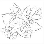 Ladybugs coloring pages