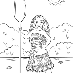 Princess Moana coloring pages