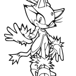 Sonic Blaze coloring page
