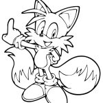 Tails coloring page