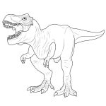 Tyrannosaurus rex coloring pictures
