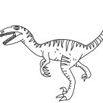 Velociraptor coloring sheets