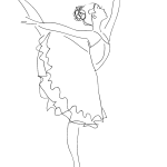 Ballerina coloring sheets